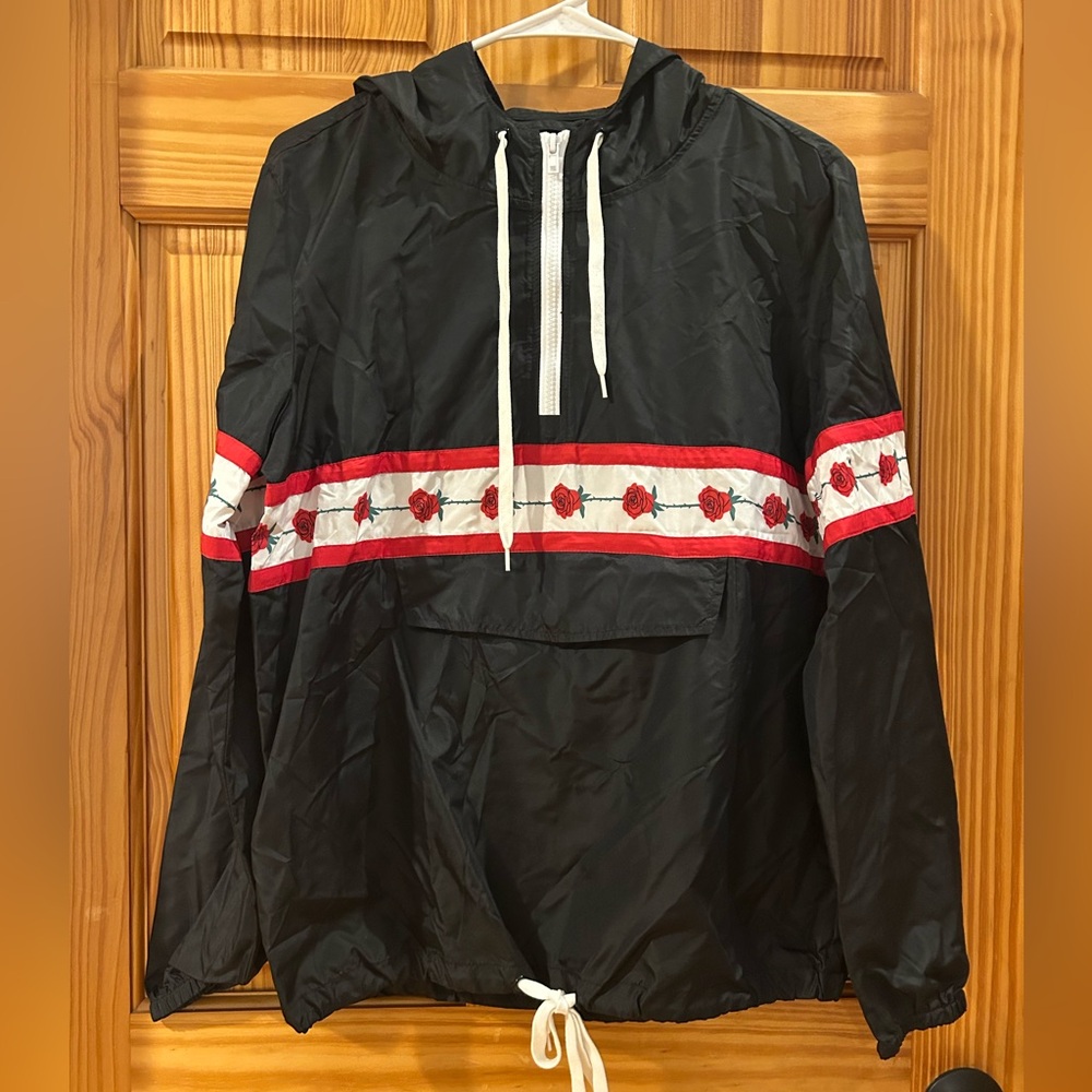 Empyre Windbreaker with Roses & White Zipper🌹🌹🌹